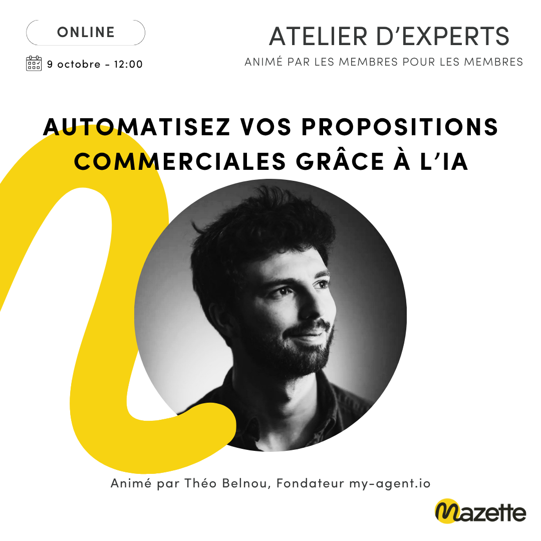 Atelier d'Experts : Automatisez vos propositions commerciales grâce à l’IA